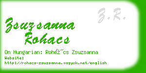 zsuzsanna rohacs business card